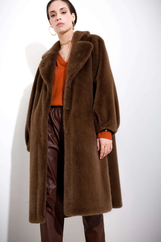 COMPAGNIA ITALIANA - Cappotto eco pelliccia